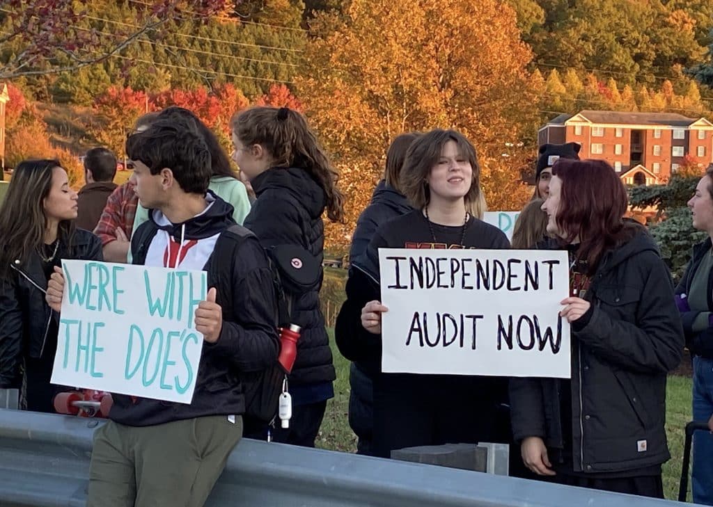 Justice Janes protest Liberty
