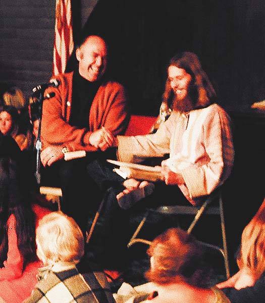 Chuck Smith, left, with evangelist Lonnie Frisbee