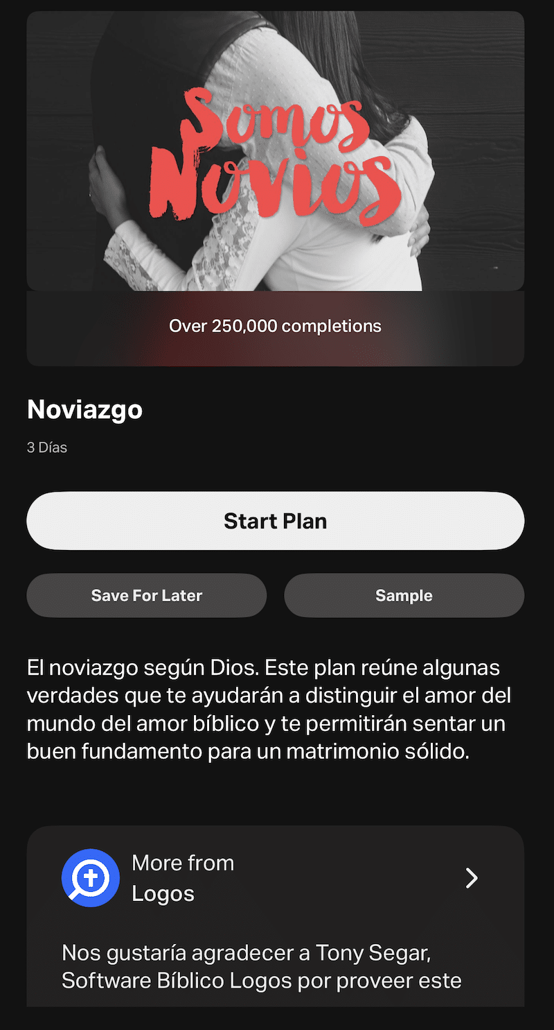 Noviazgo segar